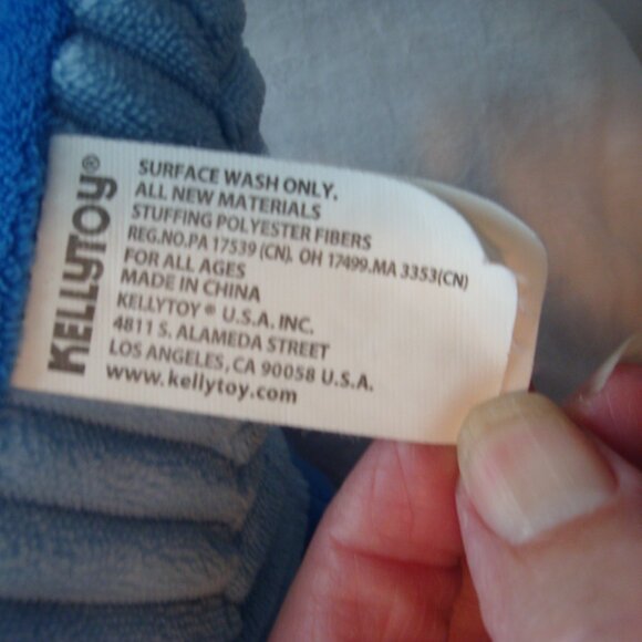 Kellytoy Blue Brontosaurus Dinosaur Plush Toy 12" - Picture 6 of 6